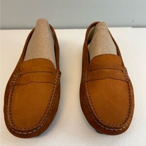 Mercanti Fiorentini Women’s Suede Loafers Brown Size 7.5B Narrow Made in Brazil